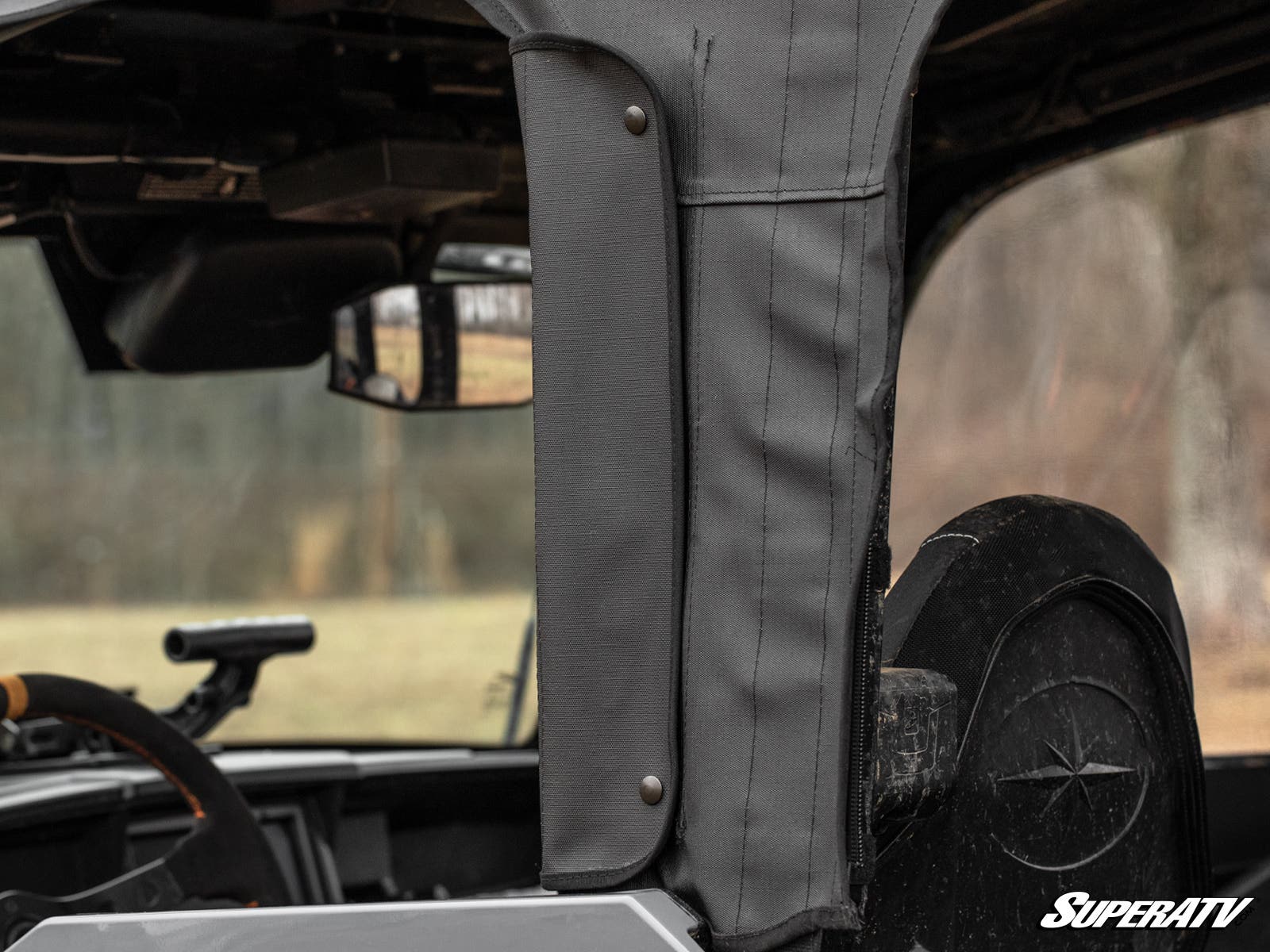 Photo of SuperATV Polaris General 1000 Primal Soft Cab Enclosure Upper Doors by SuperATV - Premium Cab Enclosures for UTVs / Side by Sides