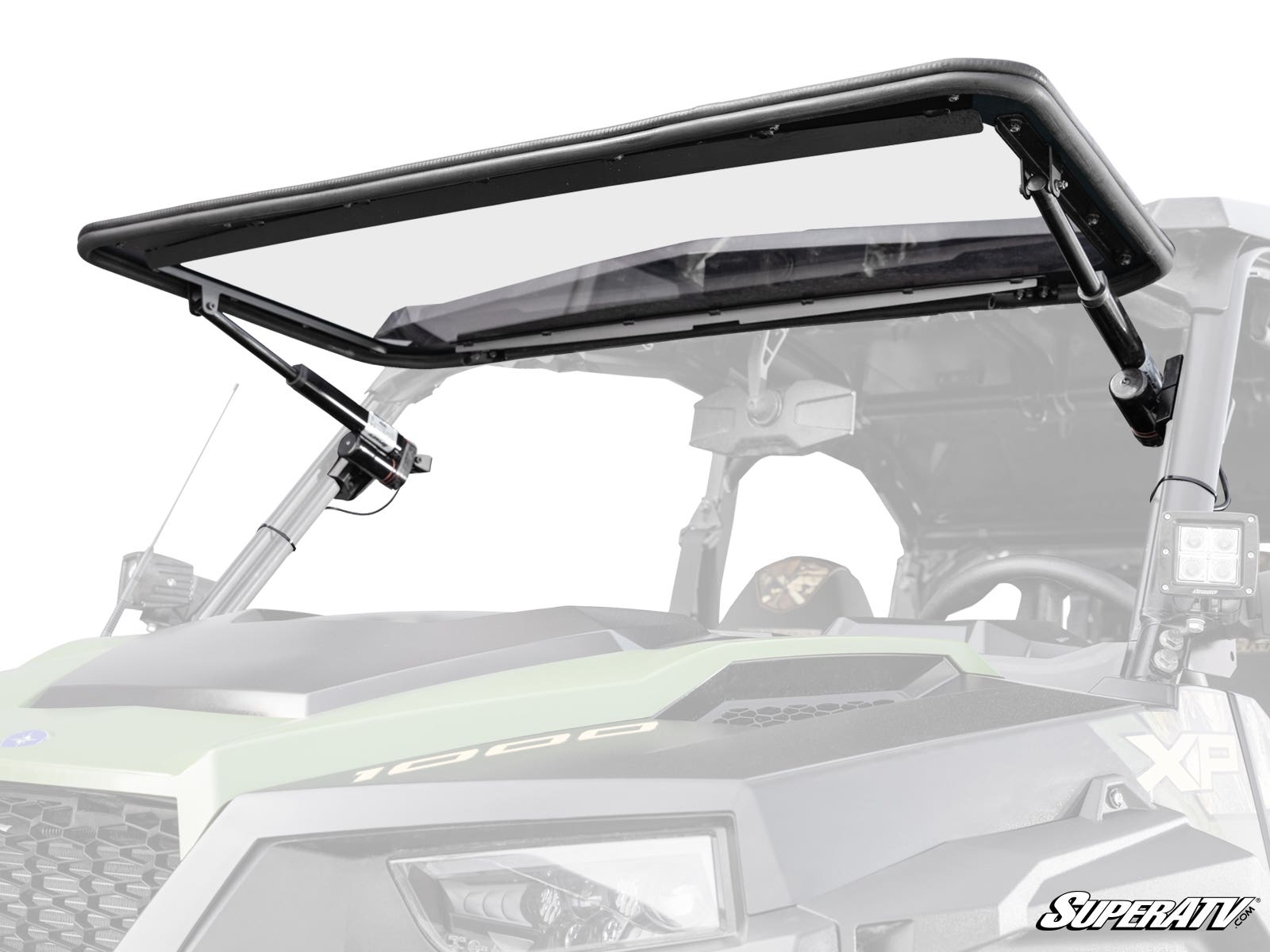 Photo of SuperATV Polaris General 1000 MaxDrive Power Flip Windshield by SuperATV - Premium Windshields for UTVs / Side by Sides