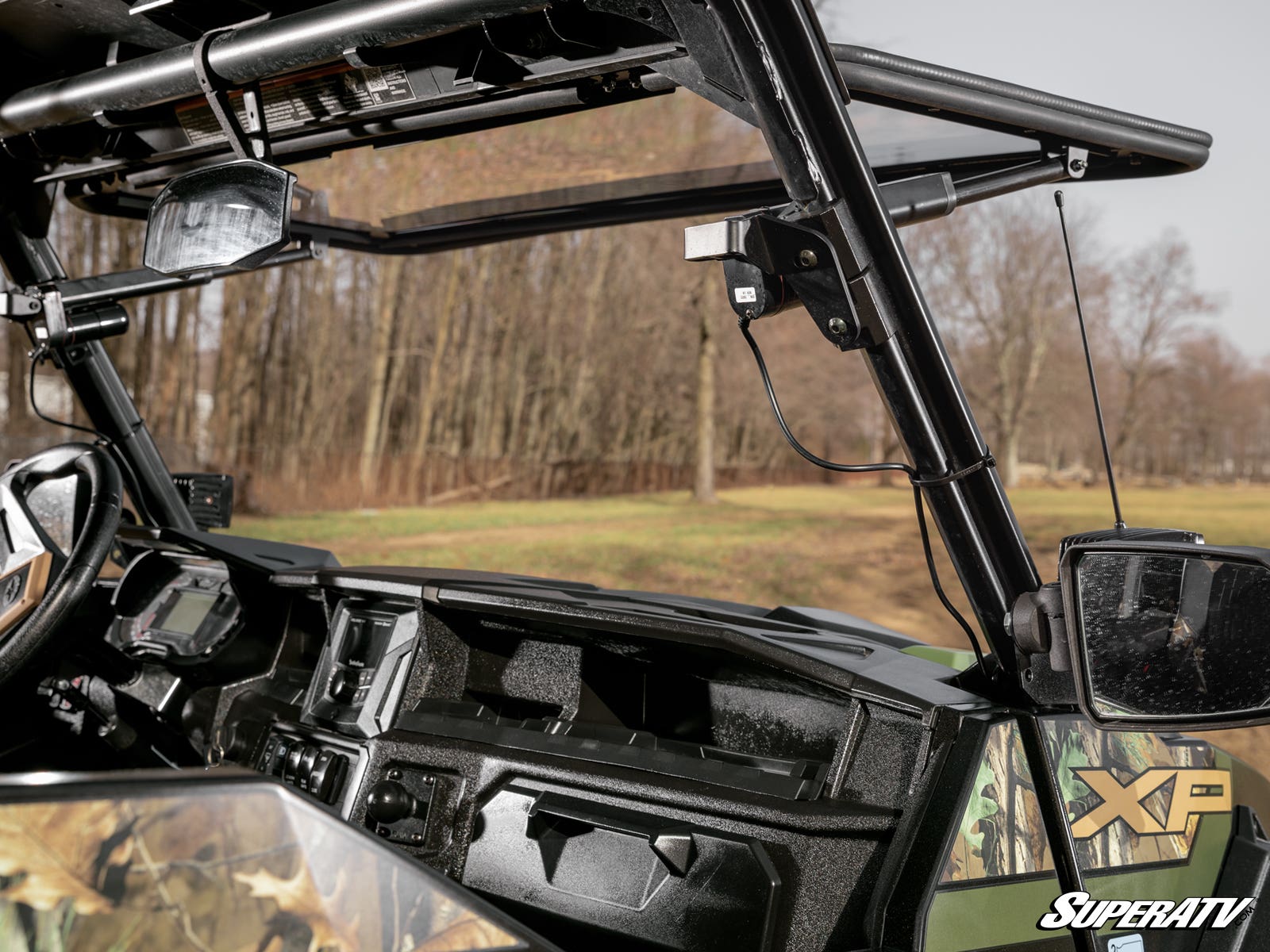 Photo of SuperATV Polaris General 1000 MaxDrive Power Flip Windshield by SuperATV - Premium Windshields for UTVs / Side by Sides