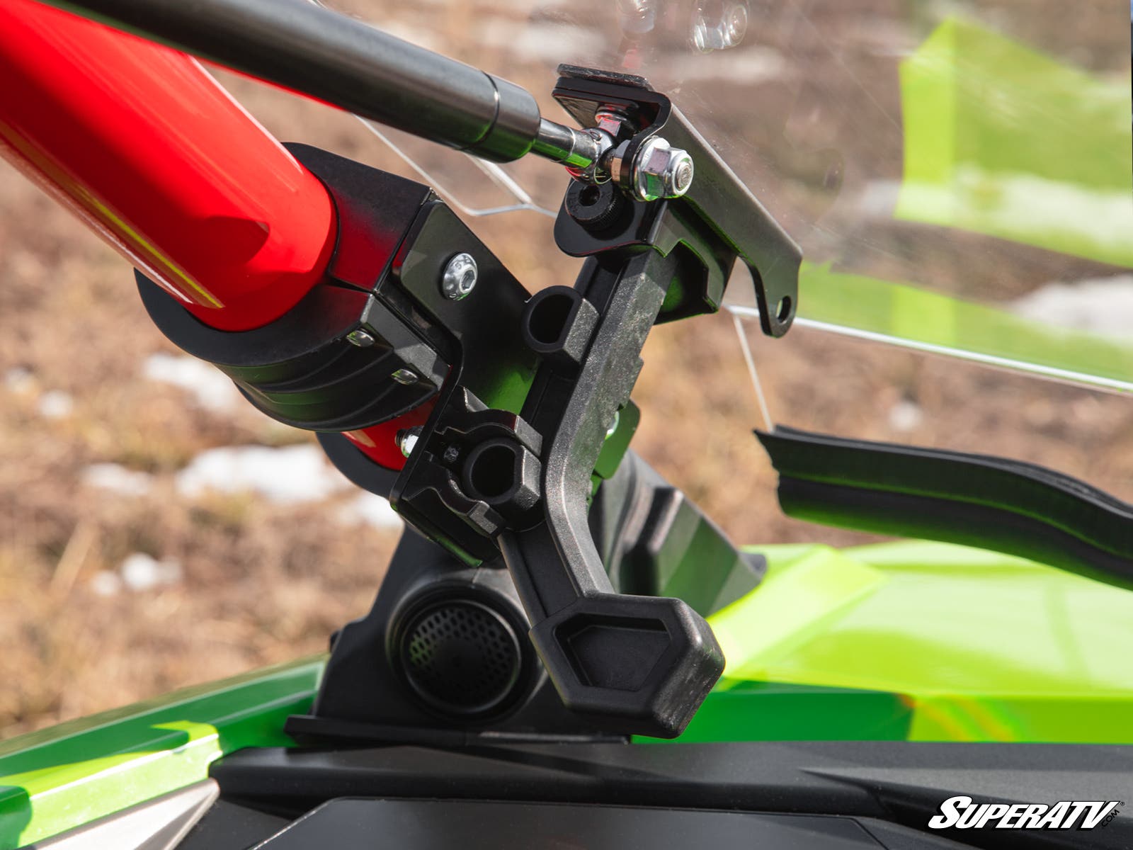 Photo of SuperATV Polaris RZR Turbo R Scratch-Resistant Flip Windshield by SuperATV - Premium Windshields for UTVs / Side by Sides