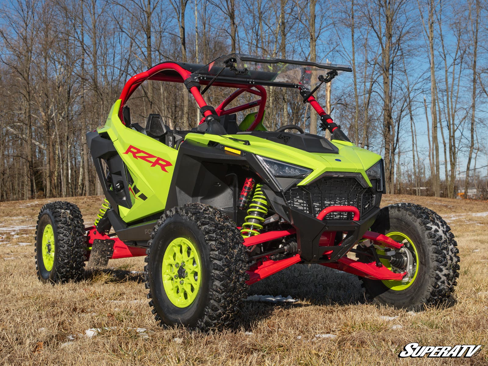 Photo of SuperATV Polaris RZR Turbo R Scratch-Resistant Flip Windshield by SuperATV - Premium Windshields for UTVs / Side by Sides