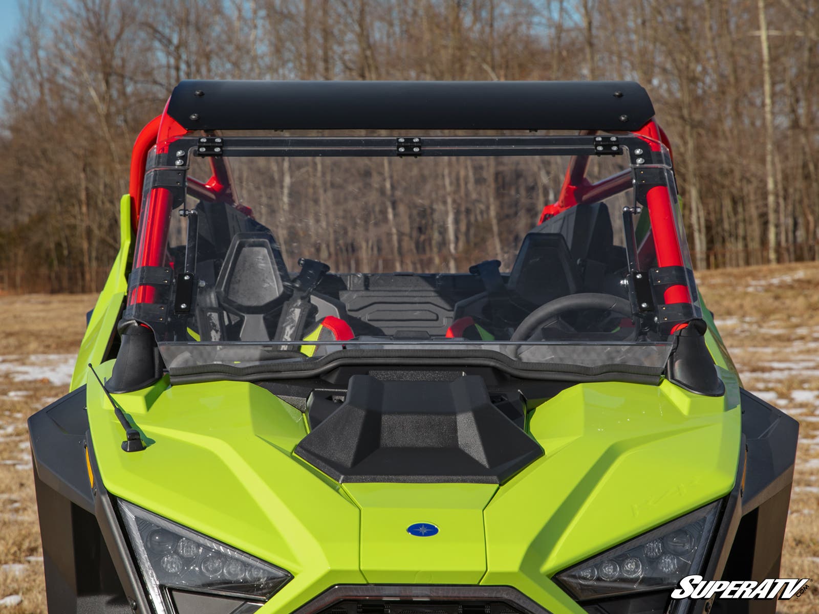 Photo of SuperATV Polaris RZR Turbo R Scratch-Resistant Flip Windshield by SuperATV - Premium Windshields for UTVs / Side by Sides