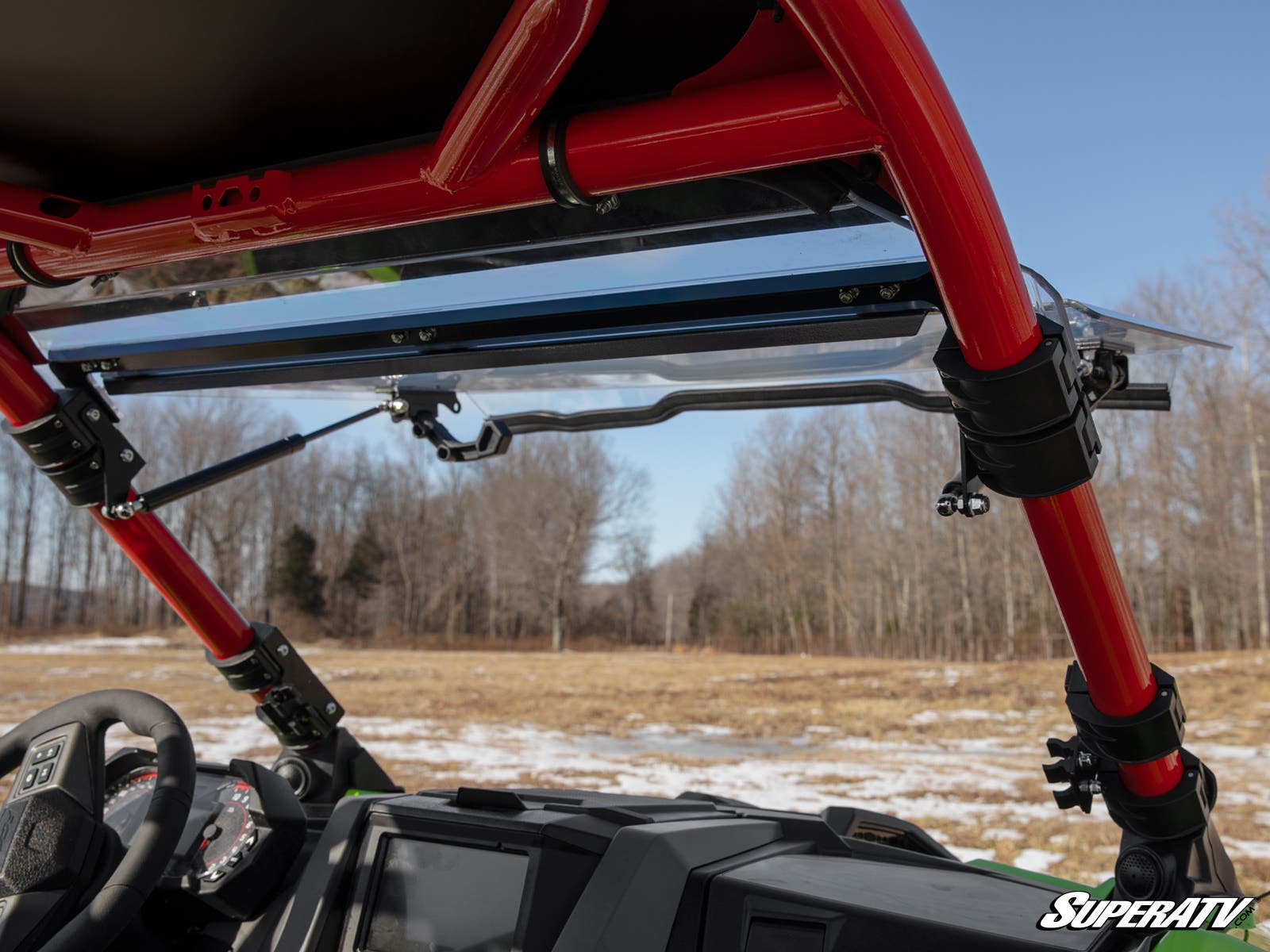 Photo of SuperATV Polaris RZR Turbo R Scratch-Resistant Flip Windshield by SuperATV - Premium Windshields for UTVs / Side by Sides