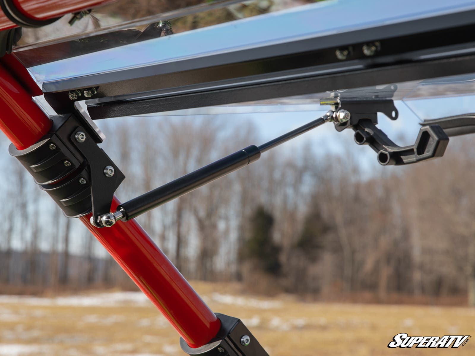 Photo of SuperATV Polaris RZR Turbo R Scratch-Resistant Flip Windshield by SuperATV - Premium Windshields for UTVs / Side by Sides