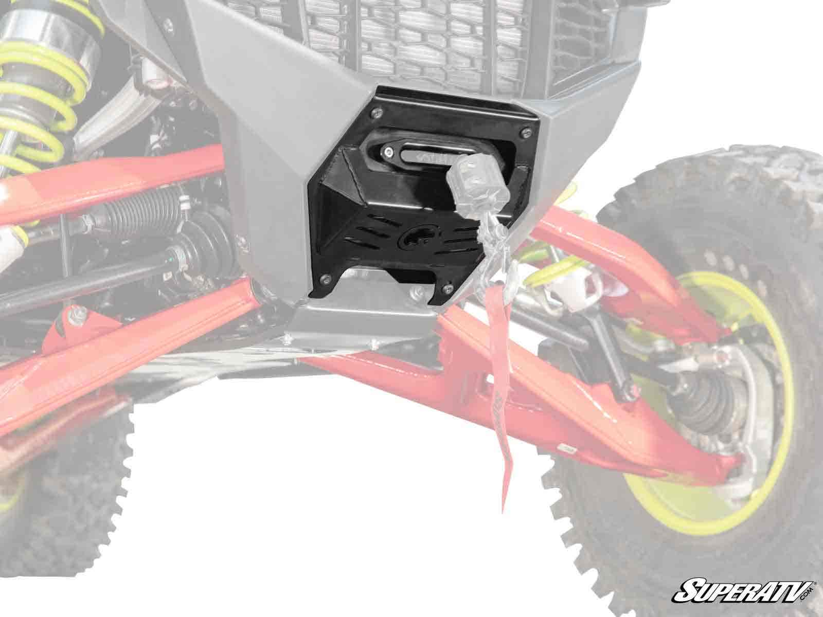 Photo of SuperATV Polaris RZR Turbo R Winch Mounting Plate by SuperATV - Premium Winches & Winch Mounts for UTVs / Side by Sides