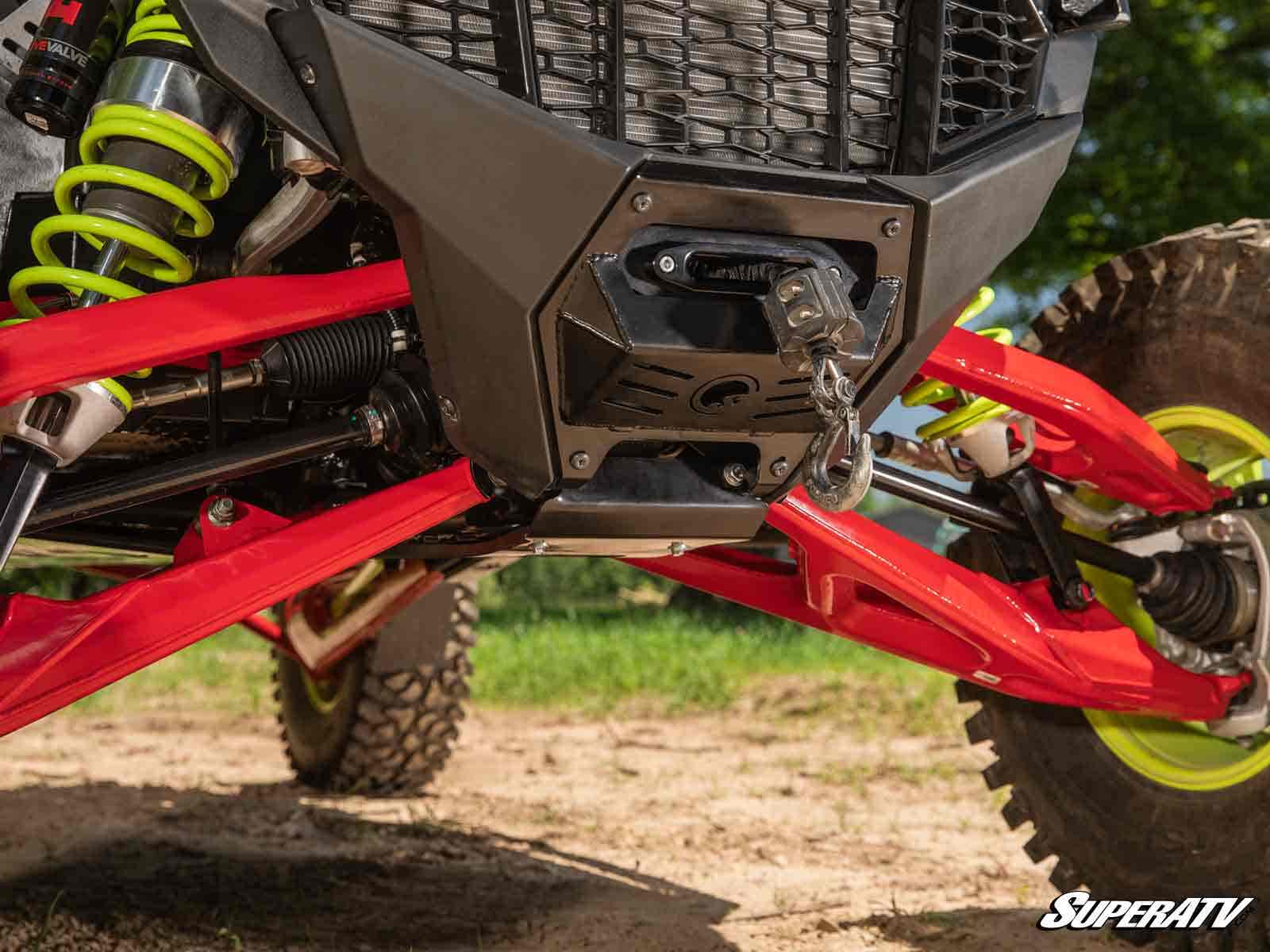 Photo of SuperATV Polaris RZR Turbo R Winch Mounting Plate by SuperATV - Premium Winches & Winch Mounts for UTVs / Side by Sides