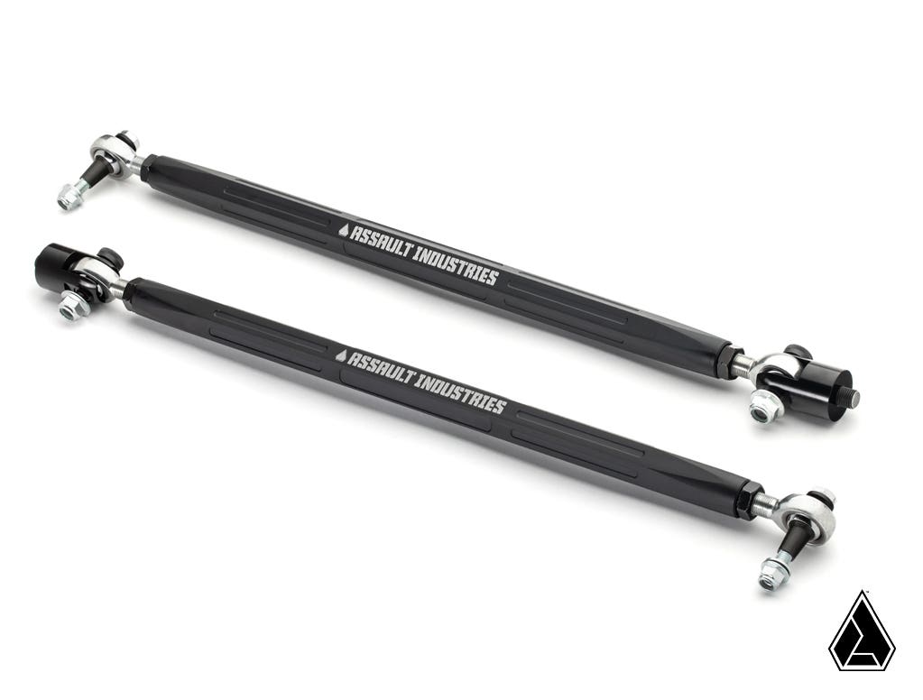 assault-industries-turret-style-+4"-long-travel-heavy-duty-tie-rods-(fits:-polaris-rzr)
