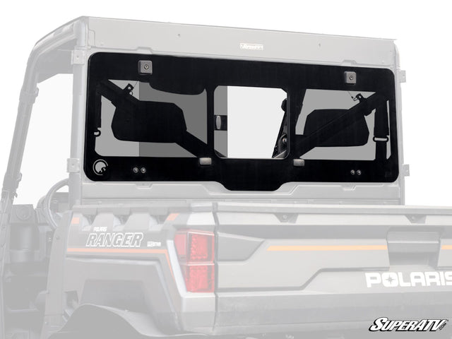 Photo of SuperATV Polaris Ranger XP 900 Glass Sliding Rear Windshield by SuperATV - Premium Windshields for UTVs / Side by Sides