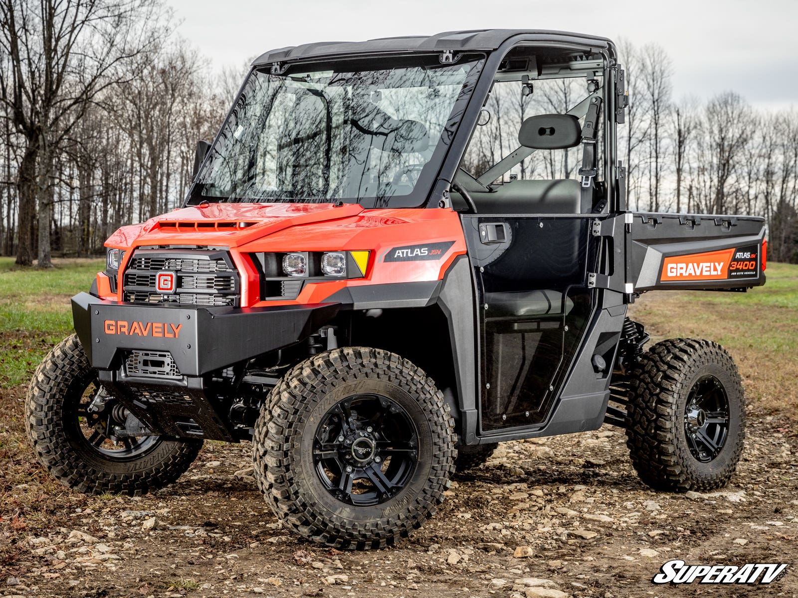 Photo of SuperATV Gravely Atlas JSV 3400 Convertible Cab Enclosure Doors by SuperATV - Premium Cab Enclosures for UTVs / Side by Sides