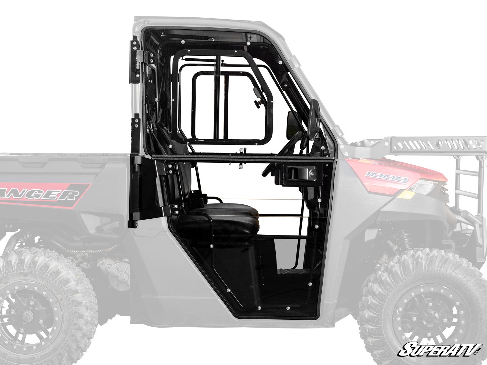 Photo of SuperATV Polaris Ranger 1000 Convertible Cab Enclosure Doors by SuperATV - Premium Cab Enclosures for UTVs / Side by Sides