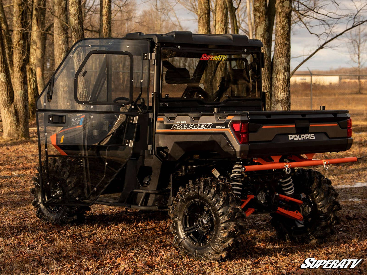 Photo of SuperATV Polaris Ranger XP Kinetic Convertible Cab Enclosure Doors by SuperATV - Premium Cab Enclosures for UTVs / Side by Sides