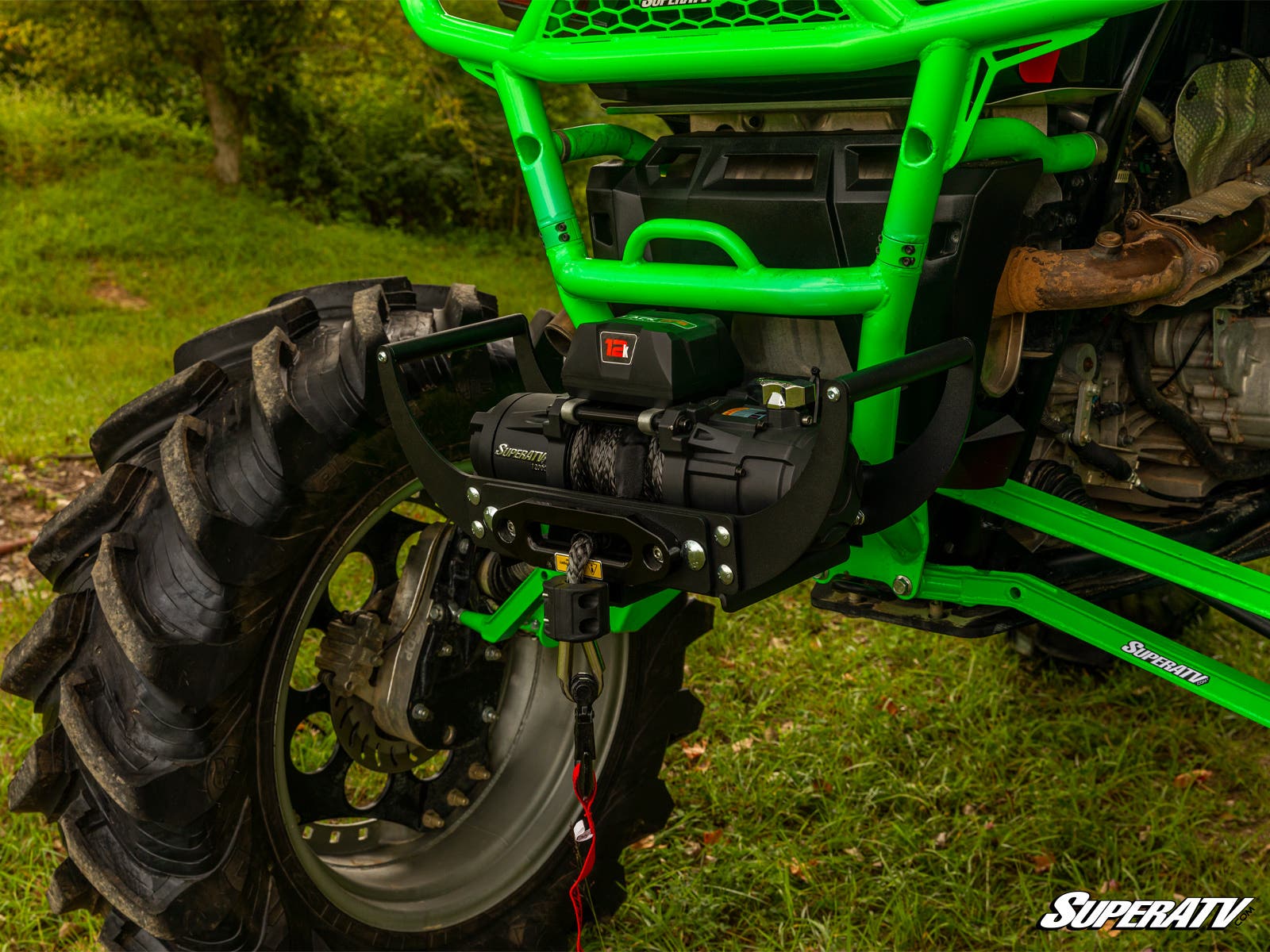 Photo of SuperATV 12,000 lb. Winch Receiver Mount by SuperATV - Premium Winches & Winch Mounts for UTVs / Side by Sides