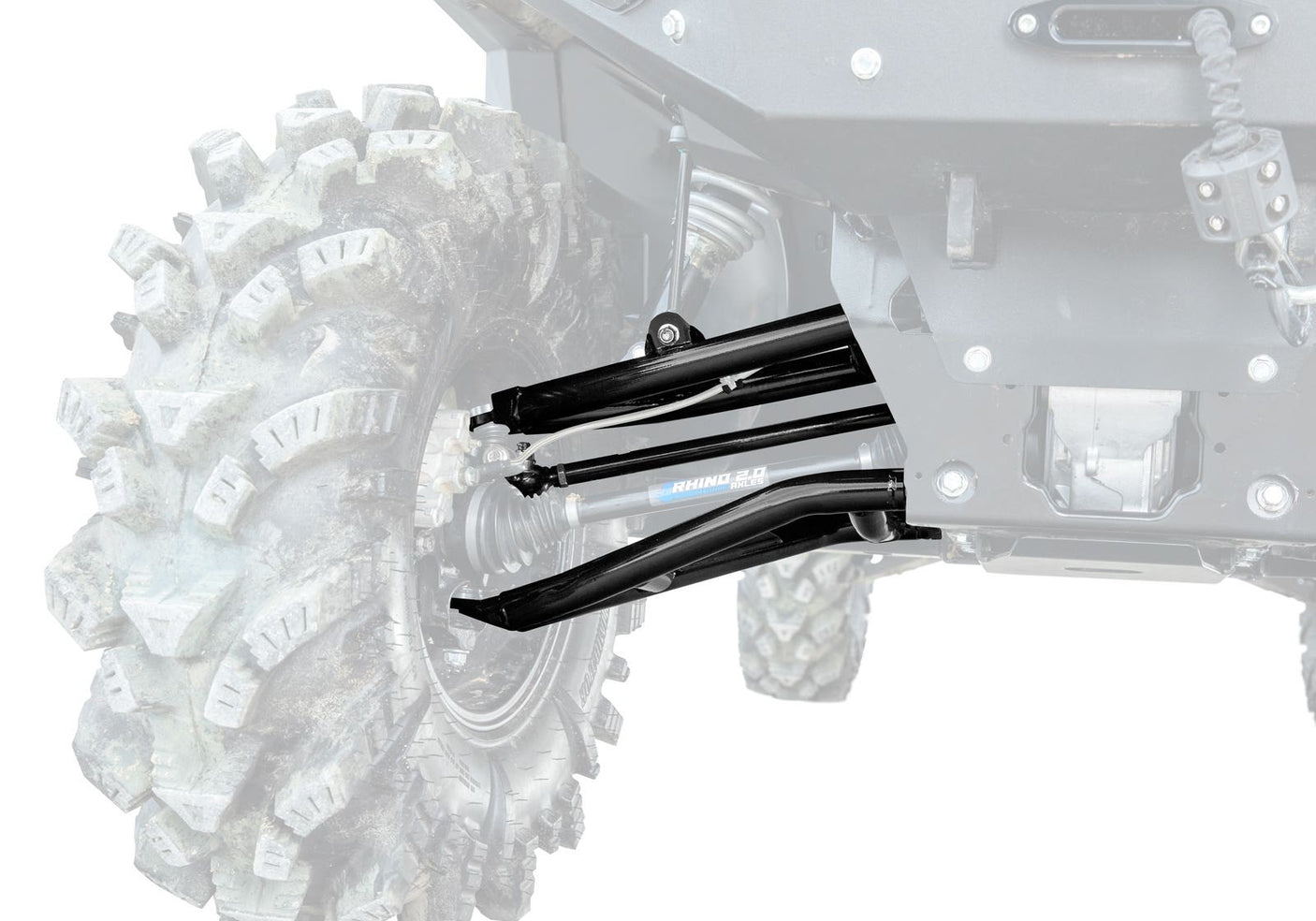 Polaris Ranger XP 1000 Atlas Pro 2in. Forward Offset A-Arms - Heavy Duty Ball Joints