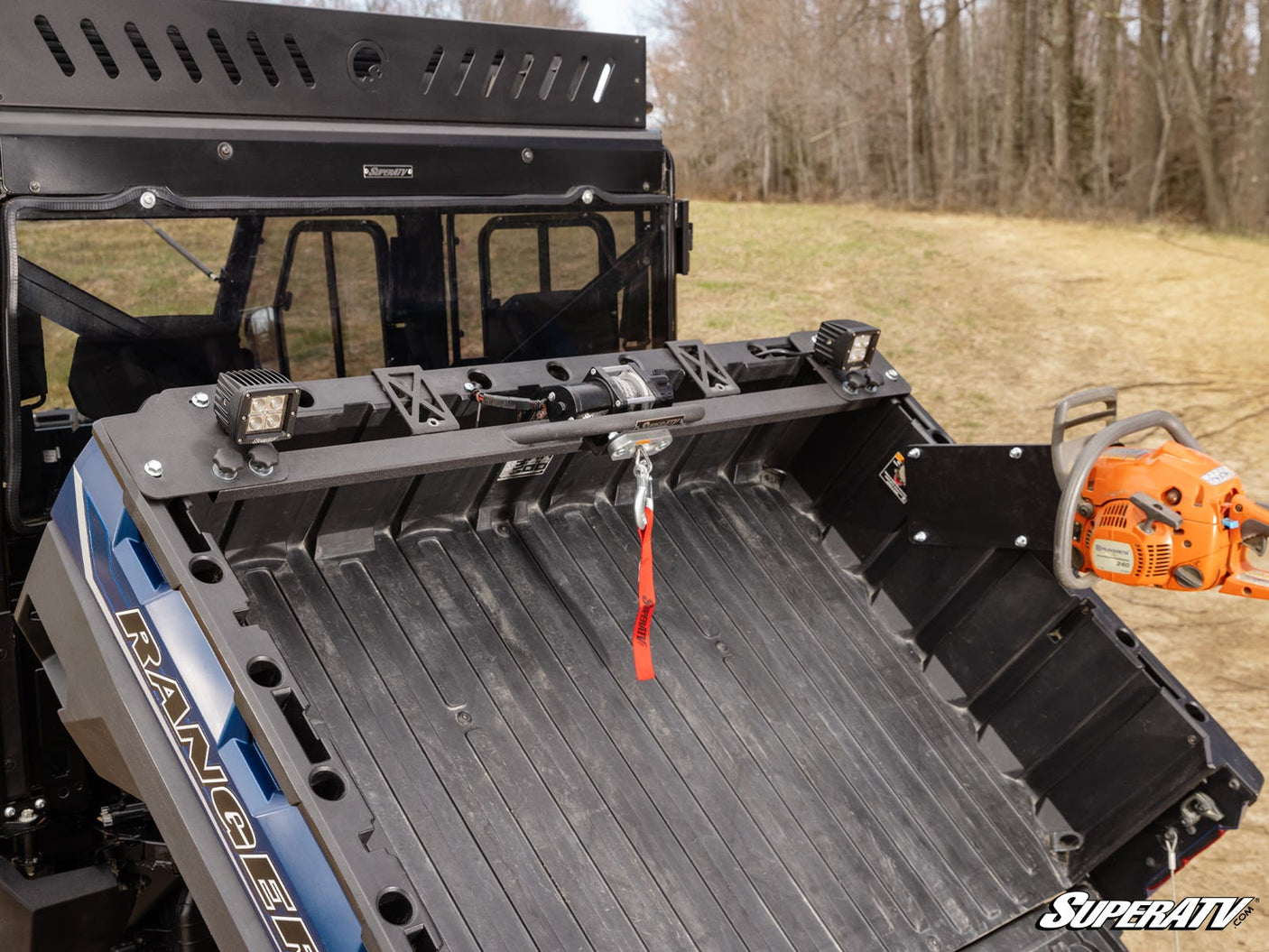 Photo of SuperATV Polaris Ranger XP Kinetic Bed Winch by SuperATV - Premium Winches & Winch Mounts for UTVs / Side by Sides