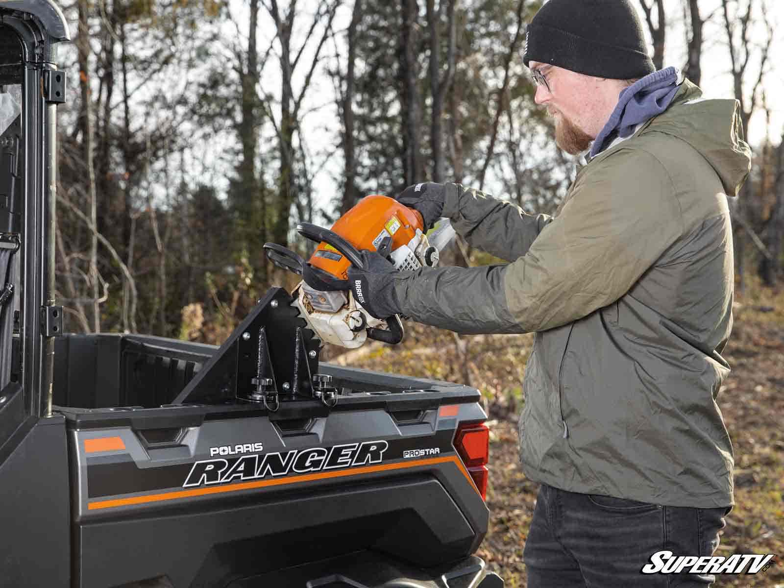 Photo of SuperATV Polaris Ranger Chainsaw Mount by SuperATV - Premium Storage for UTVs / Side by Sides