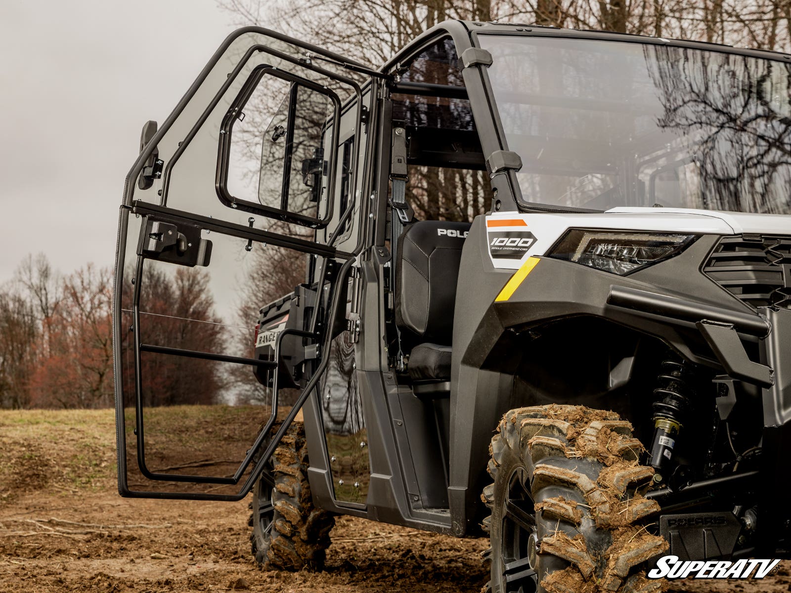 Photo of SuperATV Polaris Ranger Crew 1000 Convertible Cab Enclosure Doors by SuperATV - Premium Doors for UTVs / Side by Sides