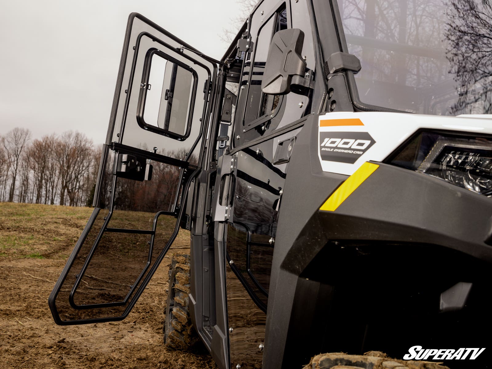Photo of SuperATV Polaris Ranger Crew 1000 Convertible Cab Enclosure Doors by SuperATV - Premium Doors for UTVs / Side by Sides
