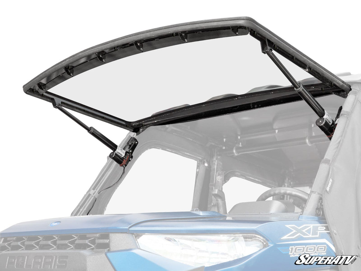 Photo of SuperATV Polaris Ranger XP 900 Powered Flip Windshield by SuperATV - Premium Windshields for UTVs / Side by Sides