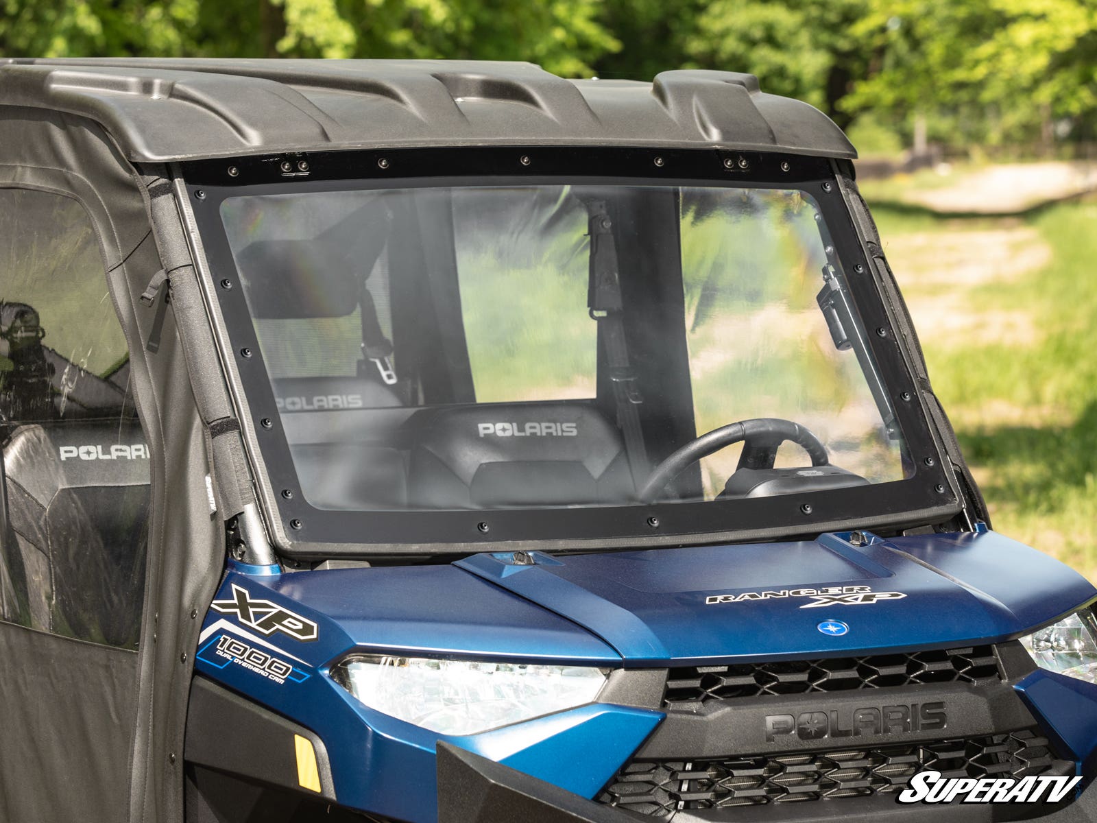 Photo of SuperATV Polaris Ranger XP Kinetic MaxDrive Power Flip Windshield by SuperATV - Premium Windshields for UTVs / Side by Sides