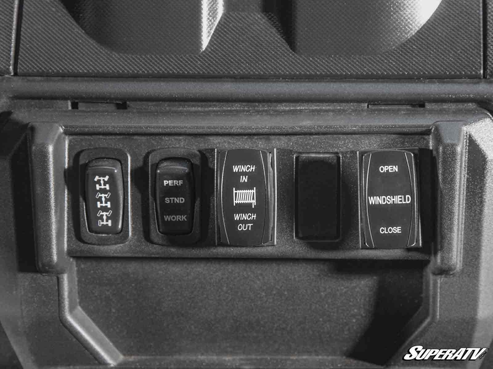 Photo of SuperATV Polaris Ranger XP Kinetic MaxDrive Power Flip Windshield by SuperATV - Premium Windshields for UTVs / Side by Sides