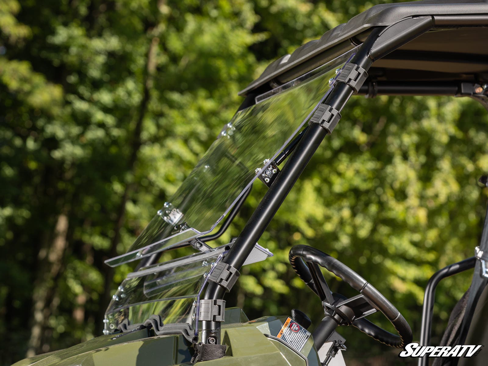 Photo of SuperATV Polaris Ranger 800 Scratch Resistant Flip Windshield by SuperATV - Premium Windshields for UTVs / Side by Sides