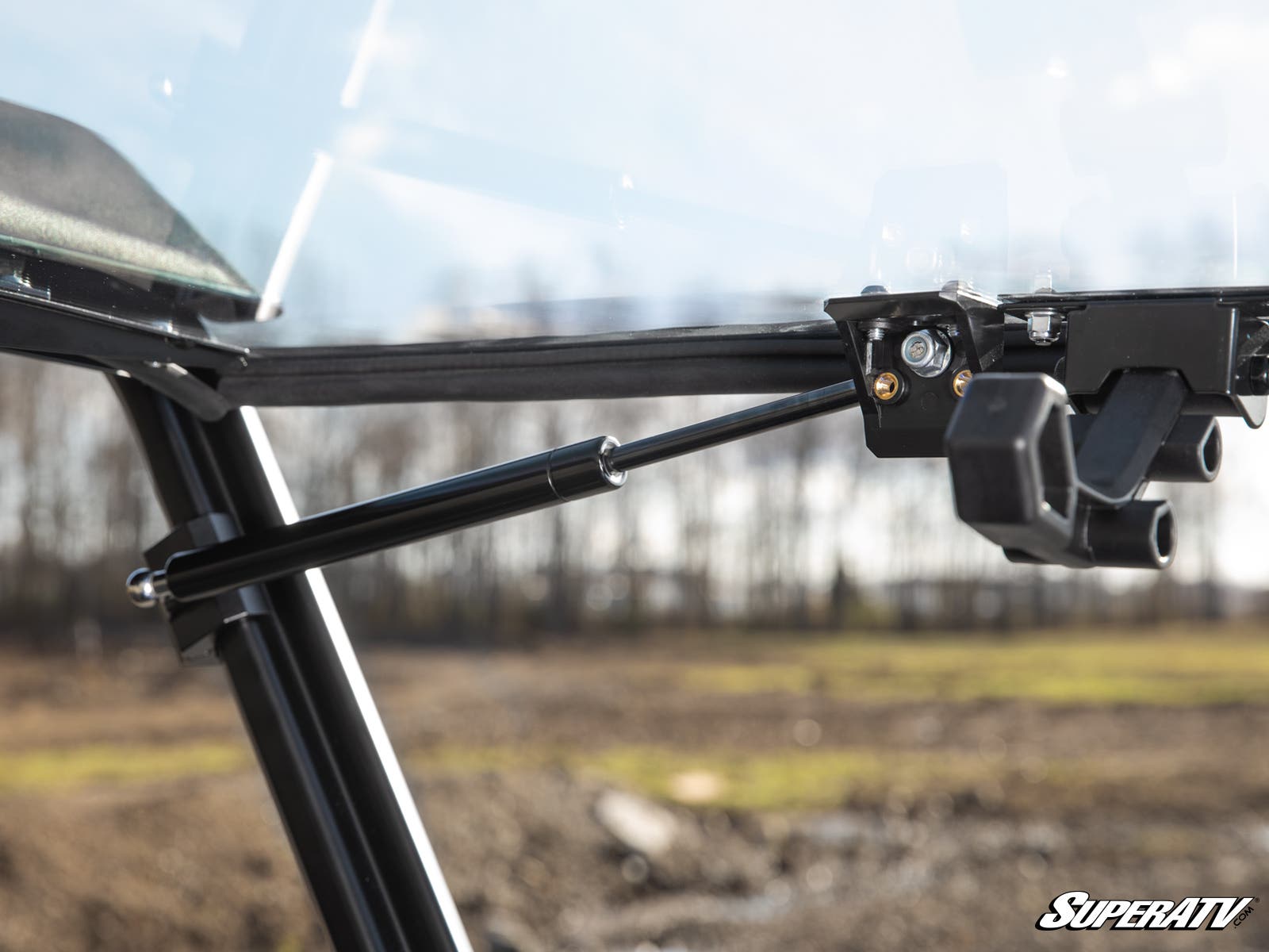 Photo of SuperATV Polaris Ranger SP 570 Scratch-Resistant Flip Windshield by SuperATV - Premium Windshields for UTVs / Side by Sides