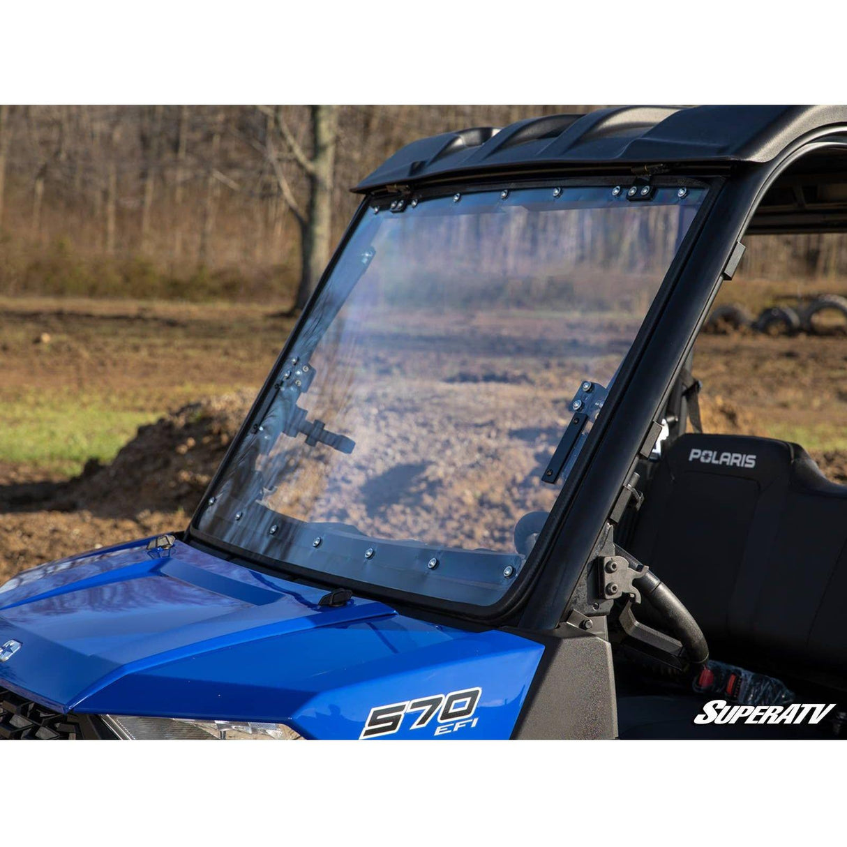 Polaris Ranger SP 570 Scratch Resistant Flip Windshield