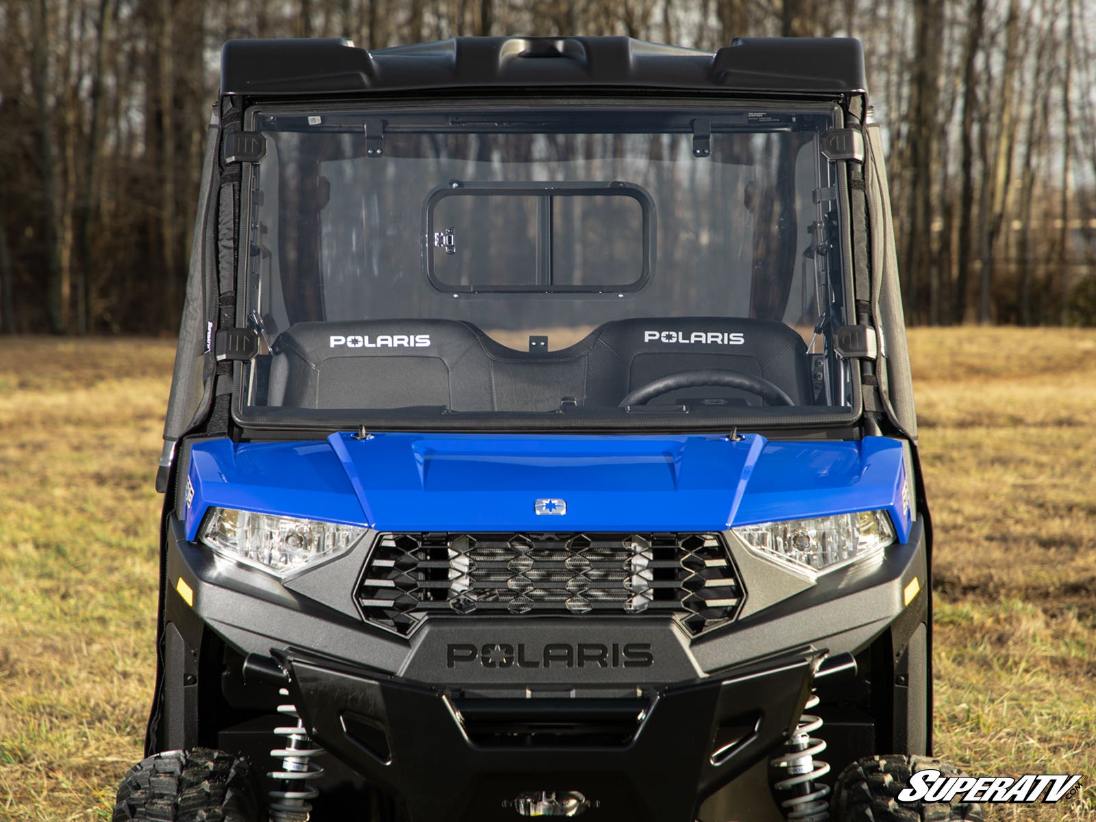 Photo of SuperATV Polaris Ranger SP 570 Scratch-Resistant Full Windshield by SuperATV - Premium Windshields for UTVs / Side by Sides