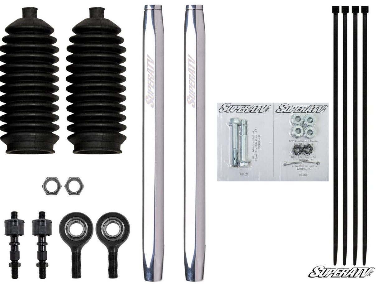 SuperATV Polaris Ranger XP 900 Billet Aluminum Hex Tie Rod Kit