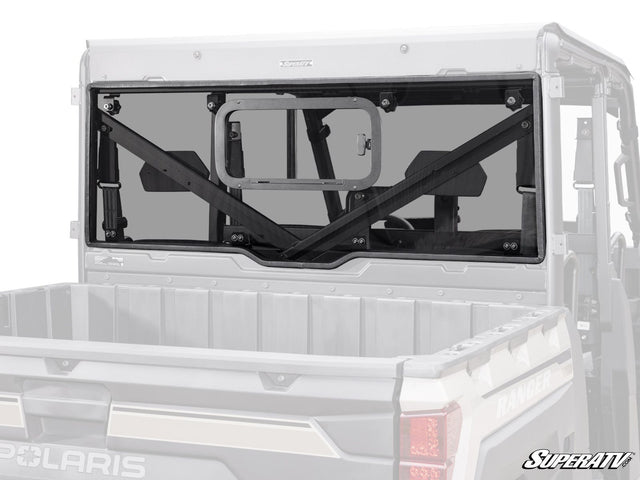 Photo of SuperATV Polaris Ranger XP 1000 Sliding Rear Windshield by SuperATV - Premium Windshields for UTVs / Side by Sides