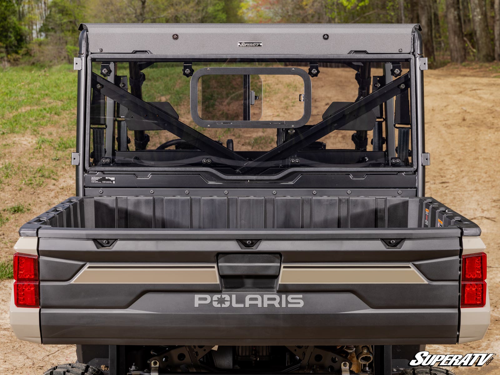 Photo of SuperATV Polaris Ranger 1000 Sliding Rear Windshield by SuperATV - Premium Windshields for UTVs / Side by Sides