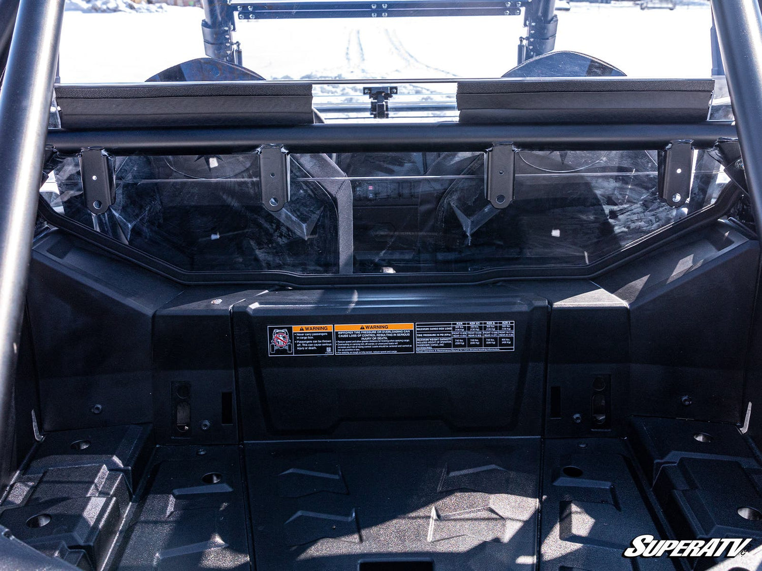 Photo of SuperATV Polaris RZR Trail 900 Rear Windshield by SuperATV - Premium Windshields for UTVs / Side by Sides