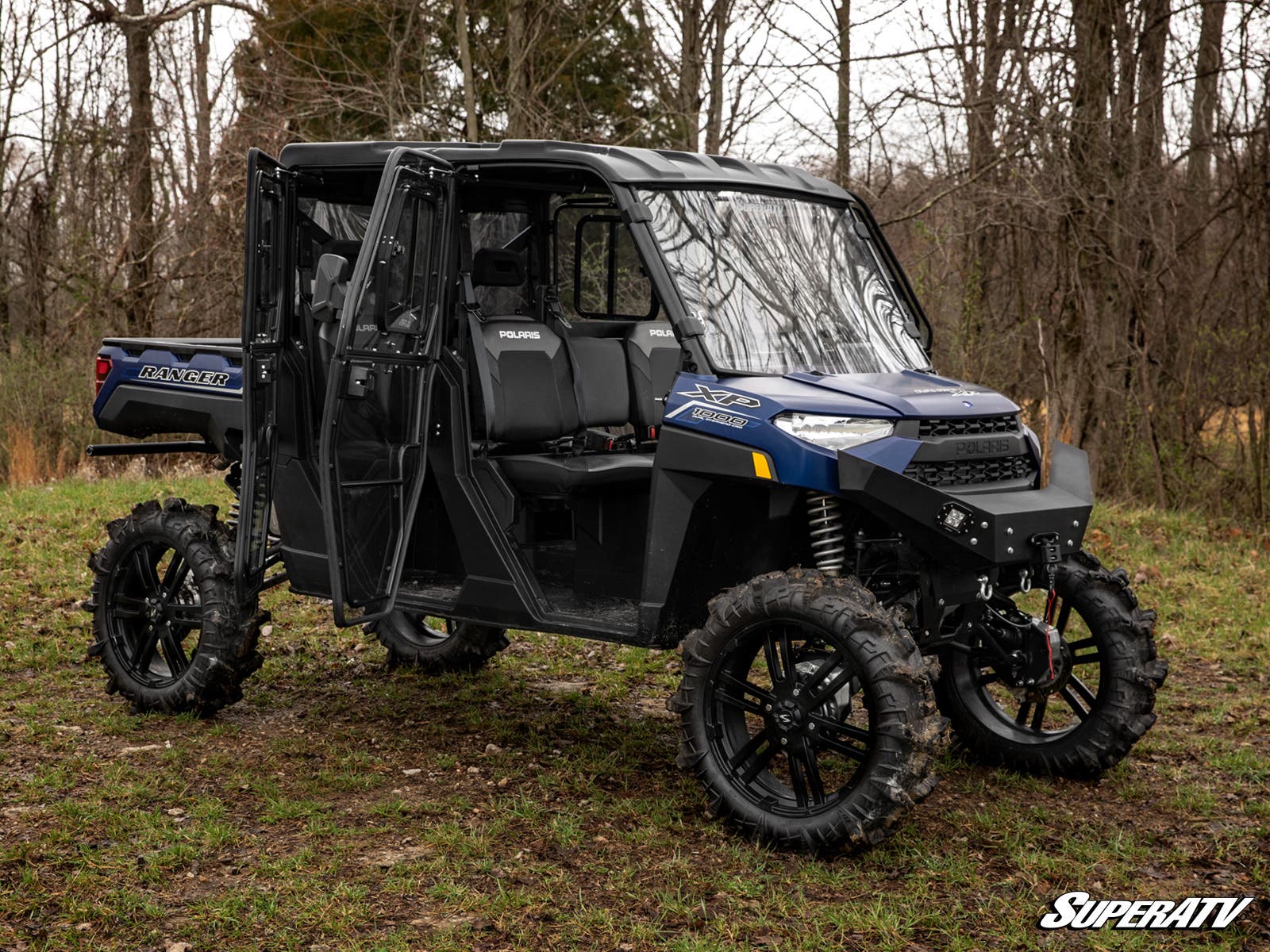 Photo of SuperATV Polaris Ranger XP 1000 Crew Convertible Cab Enclosure Doors by SuperATV - Premium Cab Enclosures for UTVs / Side by Sides