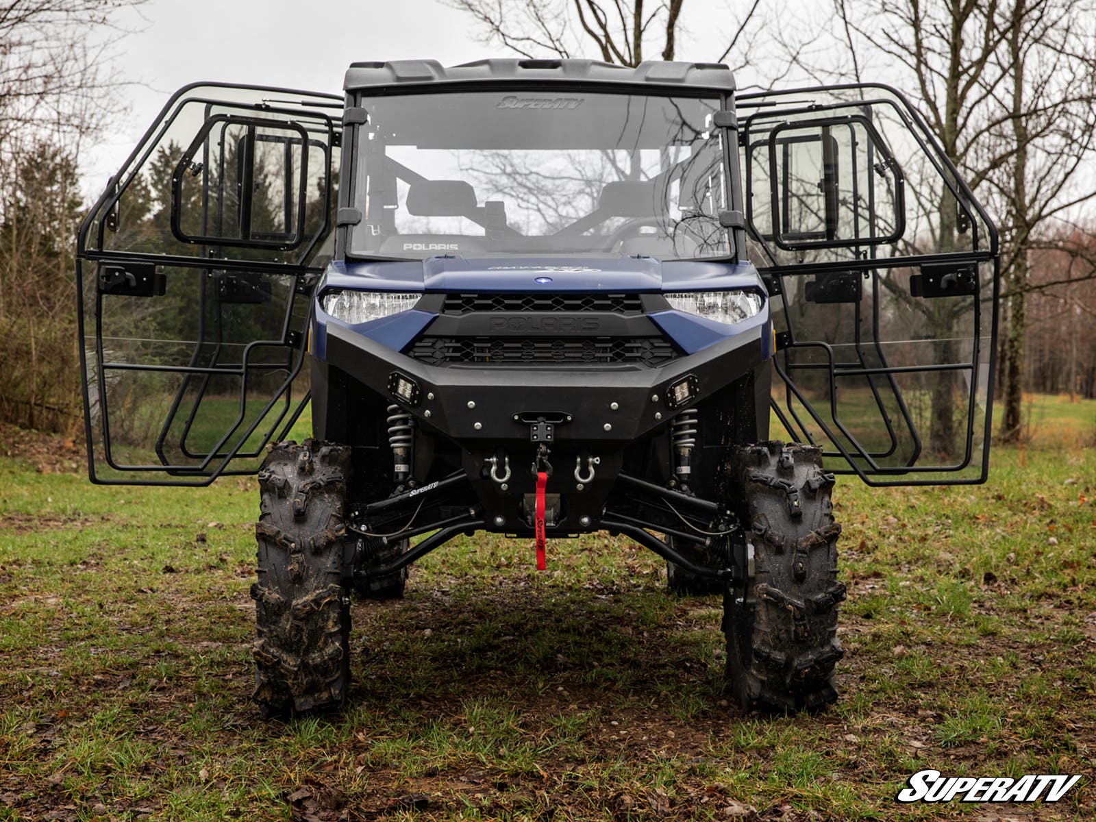 Photo of SuperATV Polaris Ranger XP 1000 Crew Convertible Cab Enclosure Doors by SuperATV - Premium Cab Enclosures for UTVs / Side by Sides