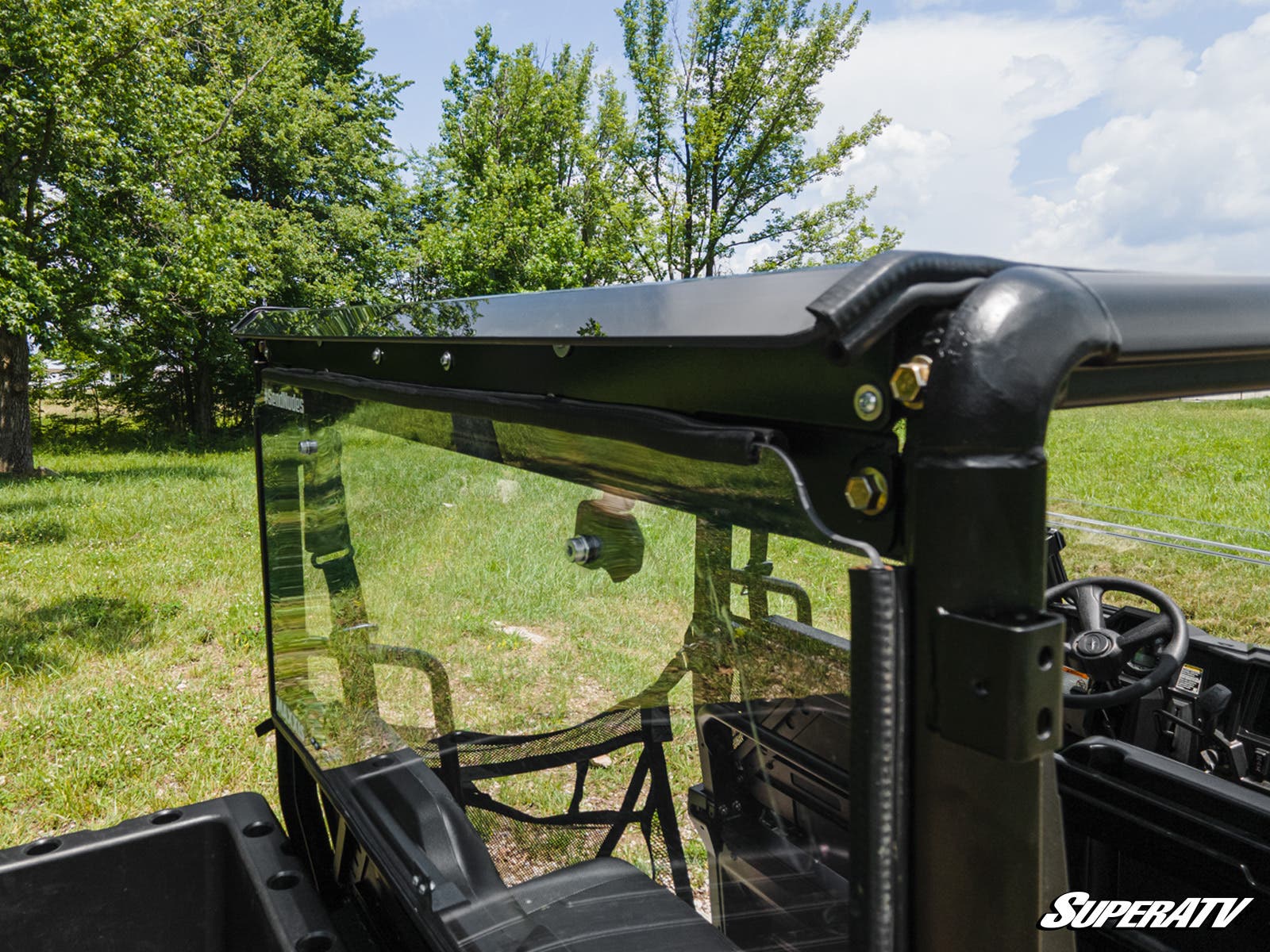 Photo of SuperATV Polaris Ranger Midsize 570 Crew Tinted Roof by SuperATV - Premium Roofs for UTVs / Side by Sides