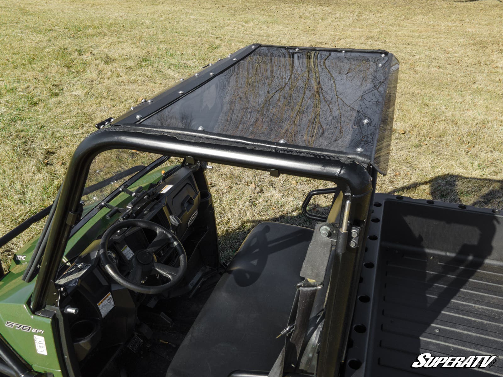 Photo of SuperATV Polaris Ranger Midsize 570 Tinted Roof by SuperATV - Premium Roofs for UTVs / Side by Sides