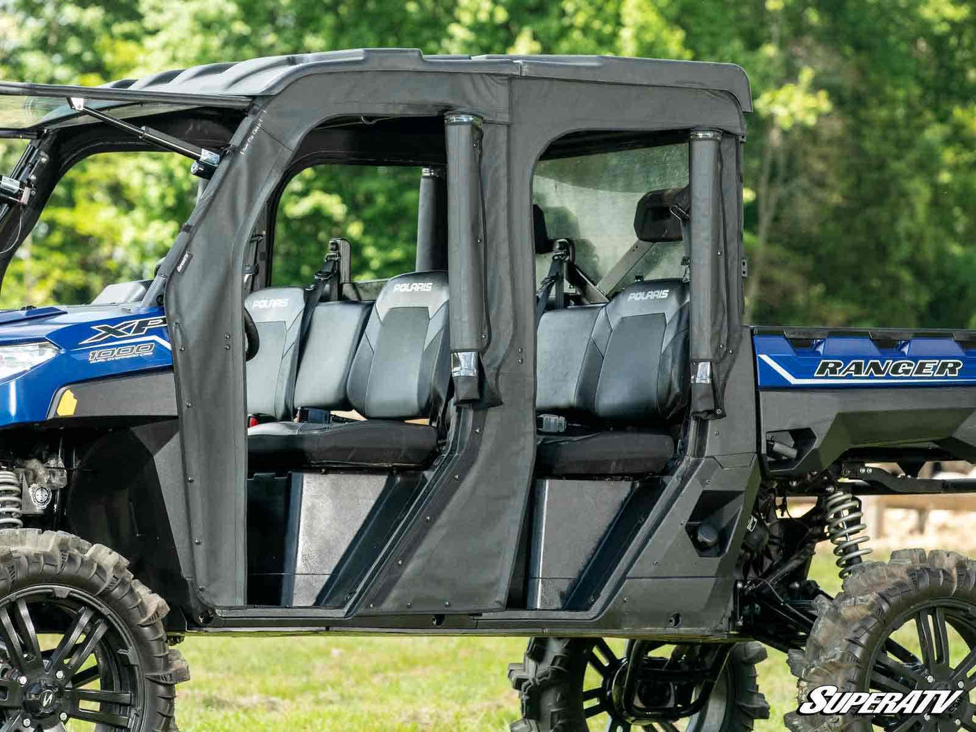 Photo of SuperATV Polaris Ranger 1000 Crew Soft Cab Enclosure Doors by SuperATV - Premium Doors for UTVs / Side by Sides