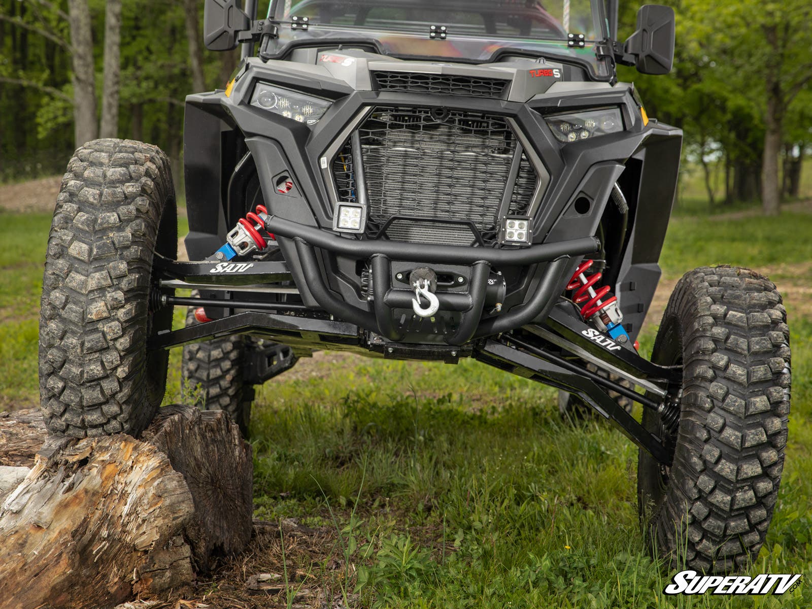 Photo of SuperATV Polaris RZR XP Turbo S Winch-Ready Front Bumper by SuperATV - Premium Bumpers for UTVs / Side by Sides