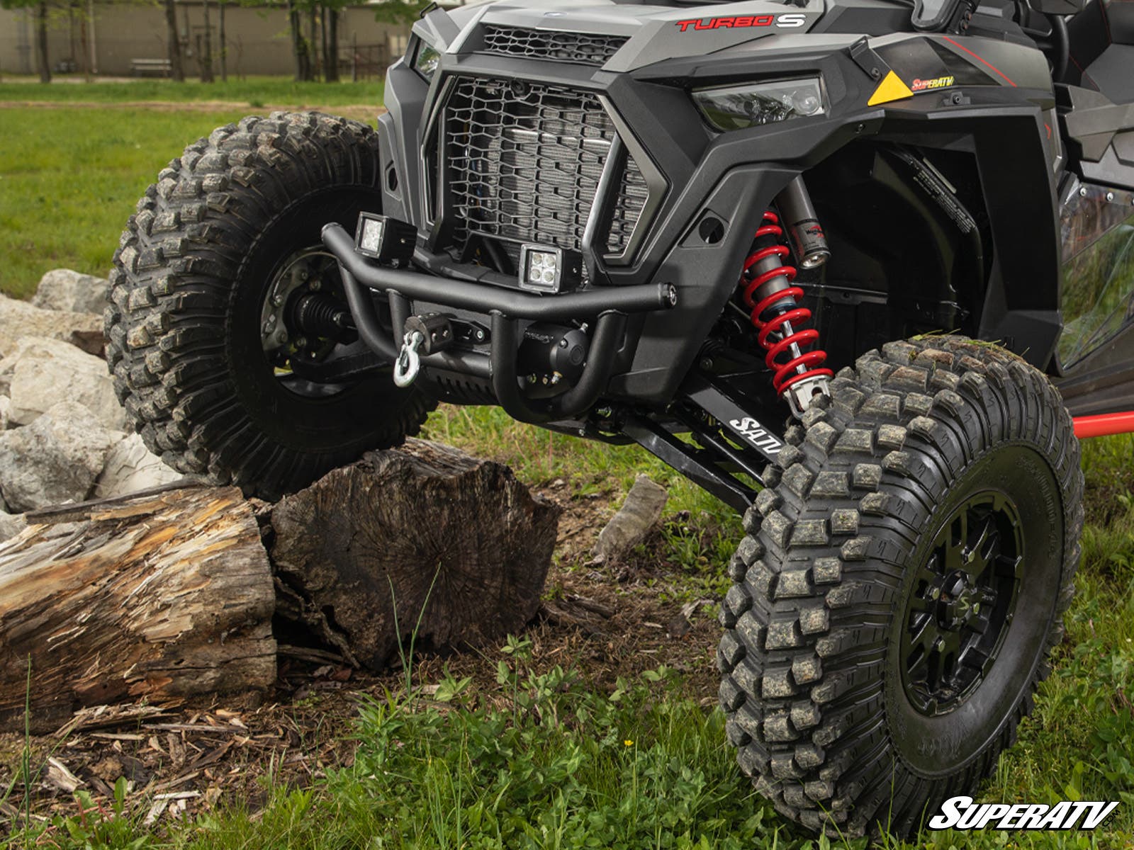 Photo of SuperATV Polaris RZR XP Turbo S Winch-Ready Front Bumper by SuperATV - Premium Bumpers for UTVs / Side by Sides