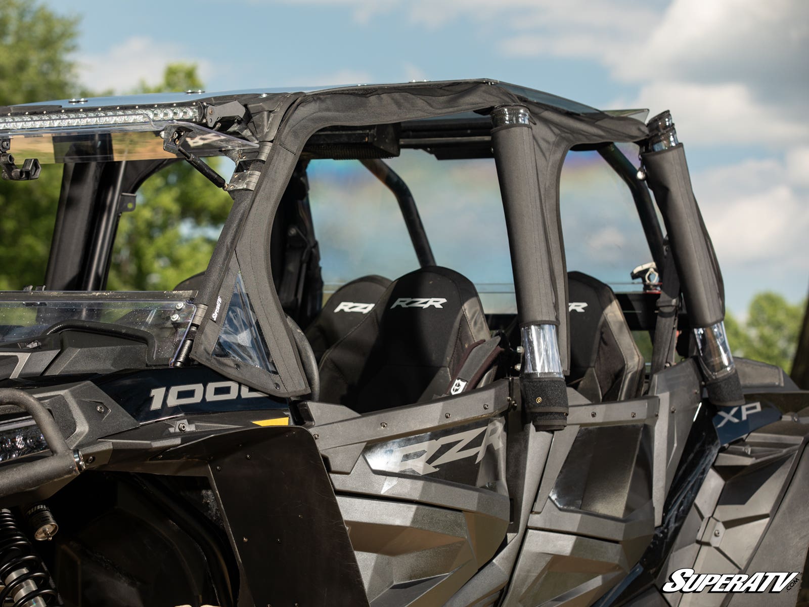 Photo of SuperATV Polaris RZR 4 900 Primal Soft Cab Enclosure Upper Doors by SuperATV - Premium Cab Enclosures for UTVs / Side by Sides