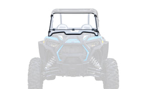 Polaris RZR XP 1000 Fold Down Windshield - Clear; Scratch Resistant - 2019-2021