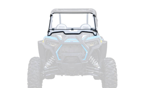Polaris RZR XP 1000 Fold Down Windshield - Clear; Scratch Resistant - 2019-2021