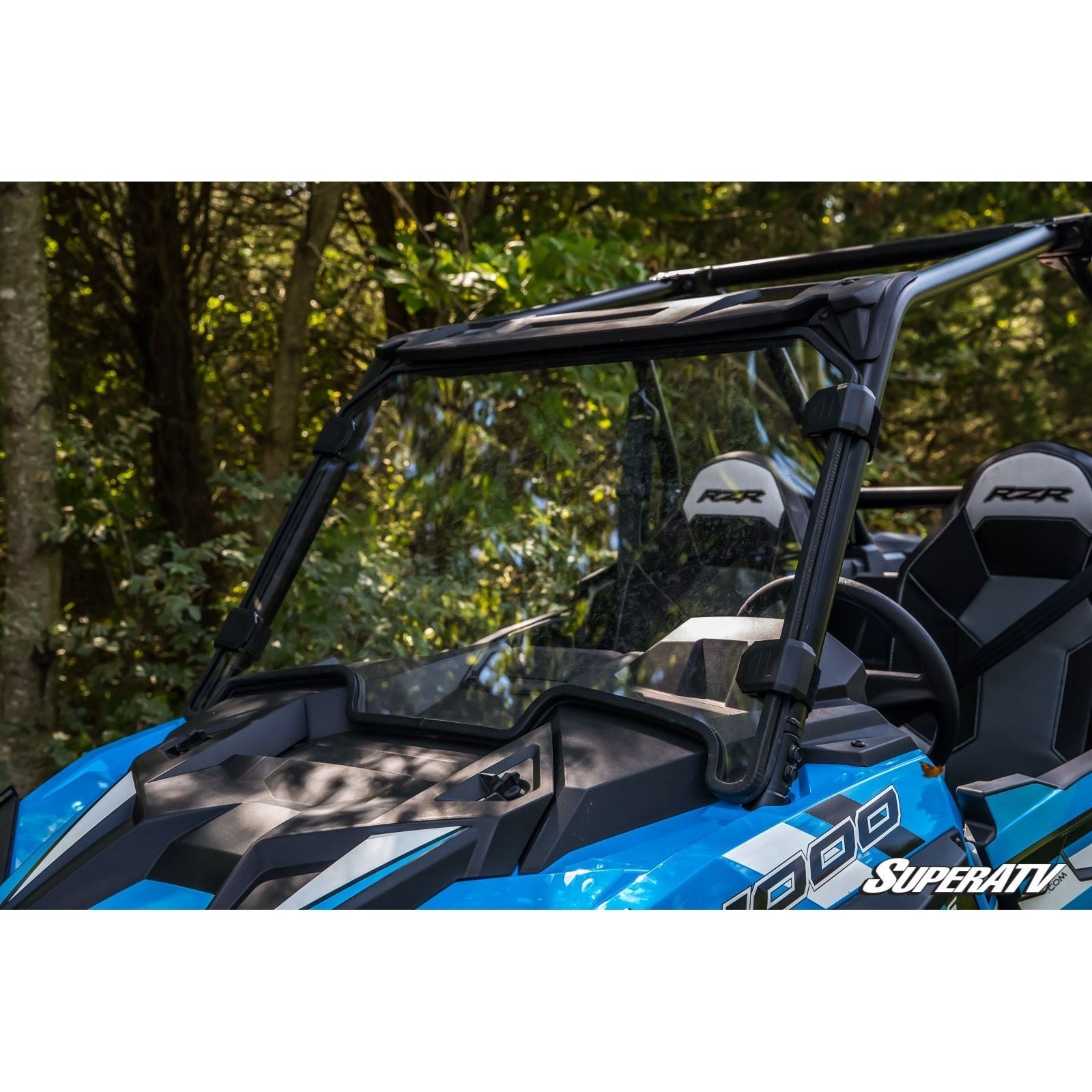 Photo of Polaris RZR XP Turbo Scratch Resistant Full Windshield by SuperATV - Premium Windshields for UTVs / Side by Sides