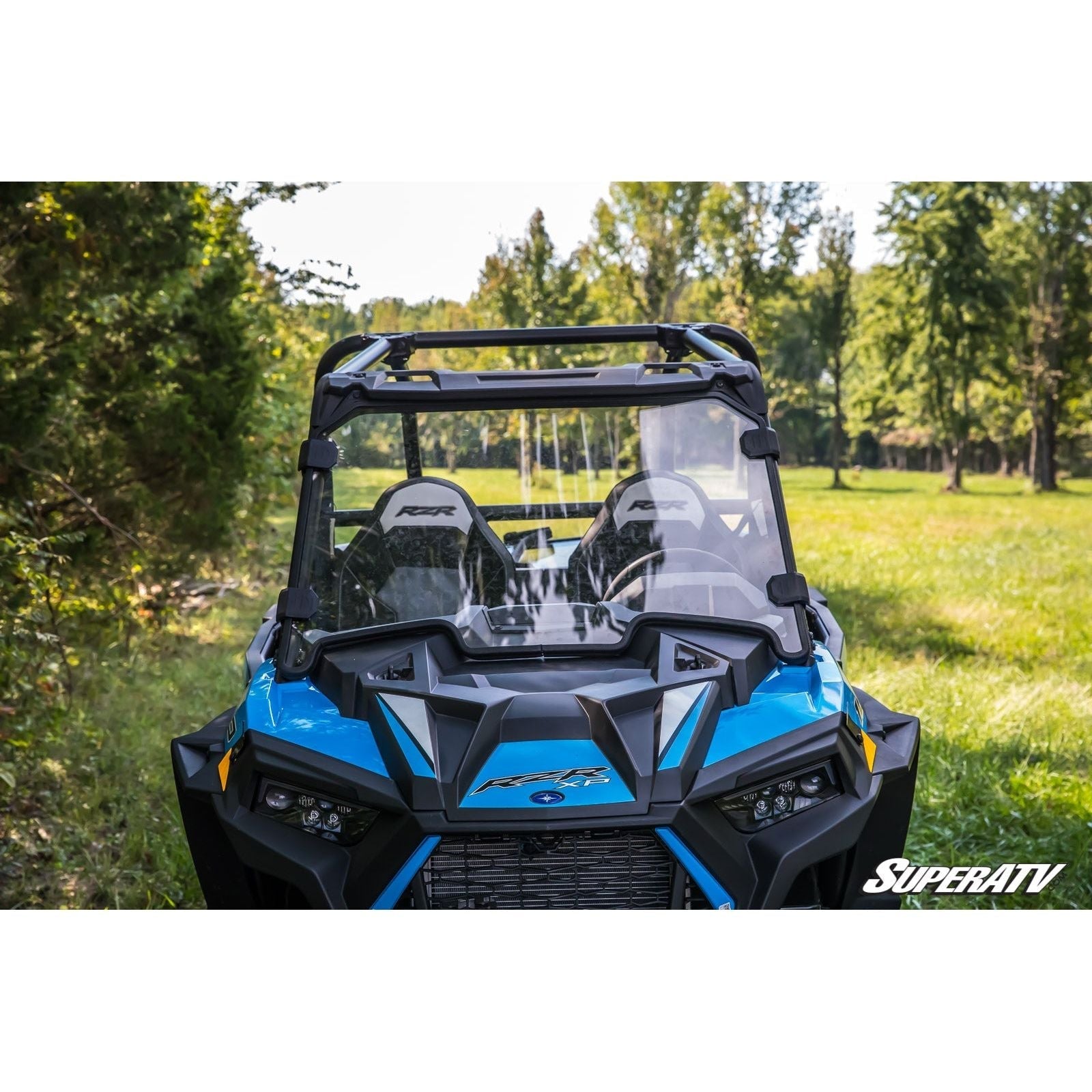 Photo of Polaris RZR XP Turbo Scratch Resistant Full Windshield by SuperATV - Premium Windshields for UTVs / Side by Sides