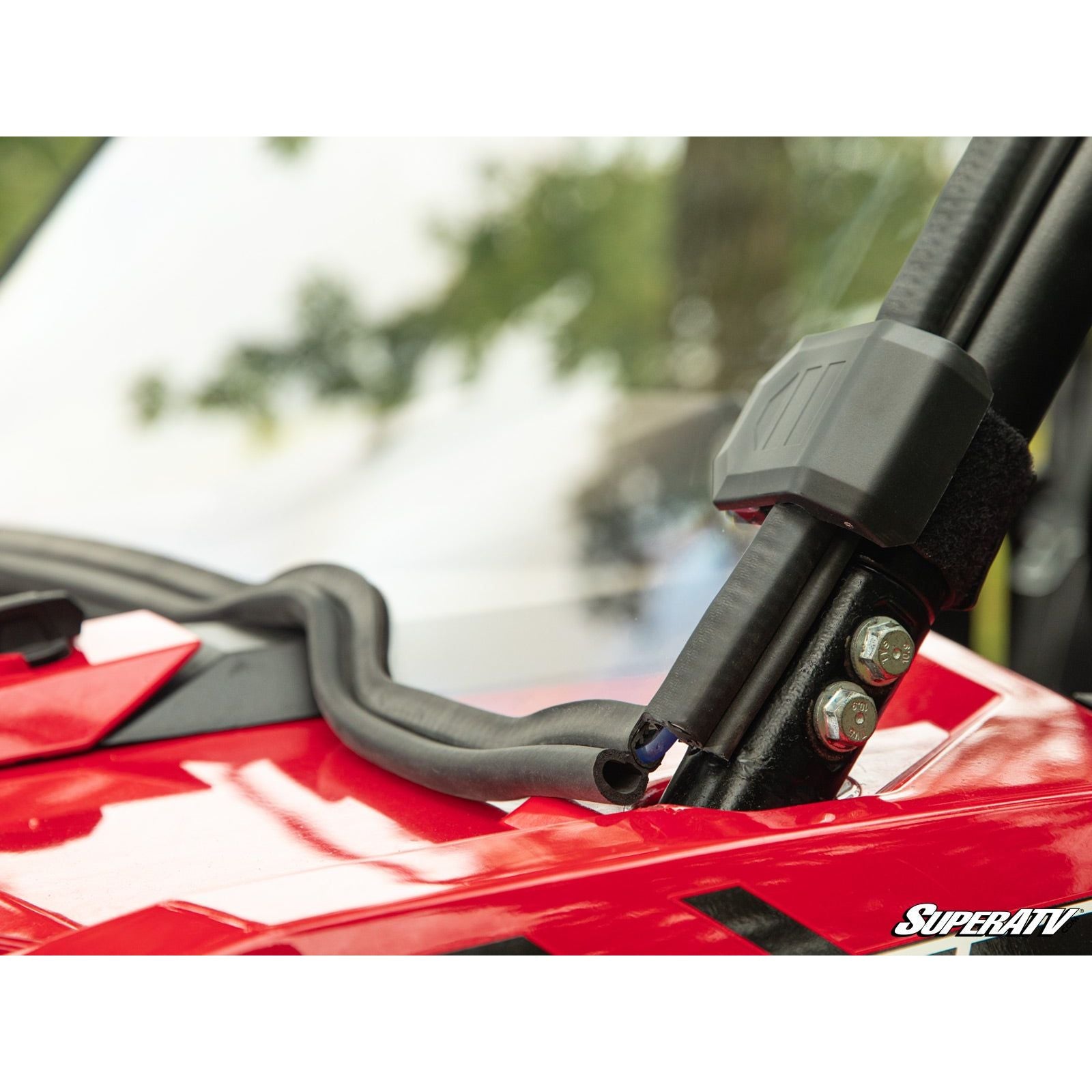 Photo of Polaris RZR XP Turbo Scratch Resistant Full Windshield by SuperATV - Premium Windshields for UTVs / Side by Sides