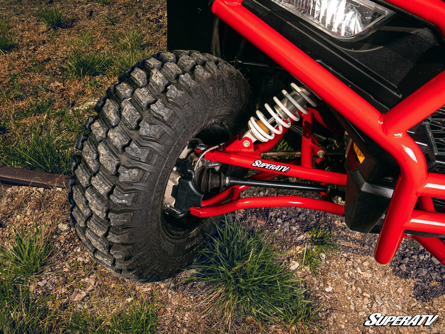 Polaris RZR S 900 / RZR S 1000 High Clearance A-Arms - Keller Ball Joint - Red
