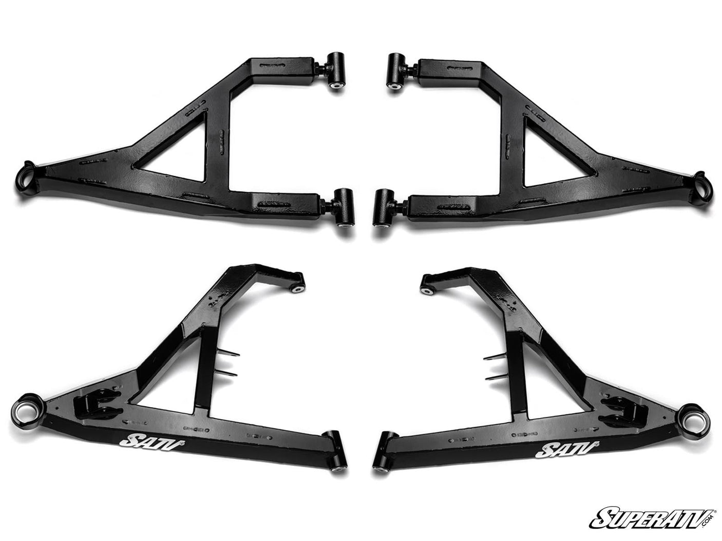 Polaris RZR XP Turbo Sidewinder A-Arms - 1.5in. Forward Offset - Black - Keller ball joints
