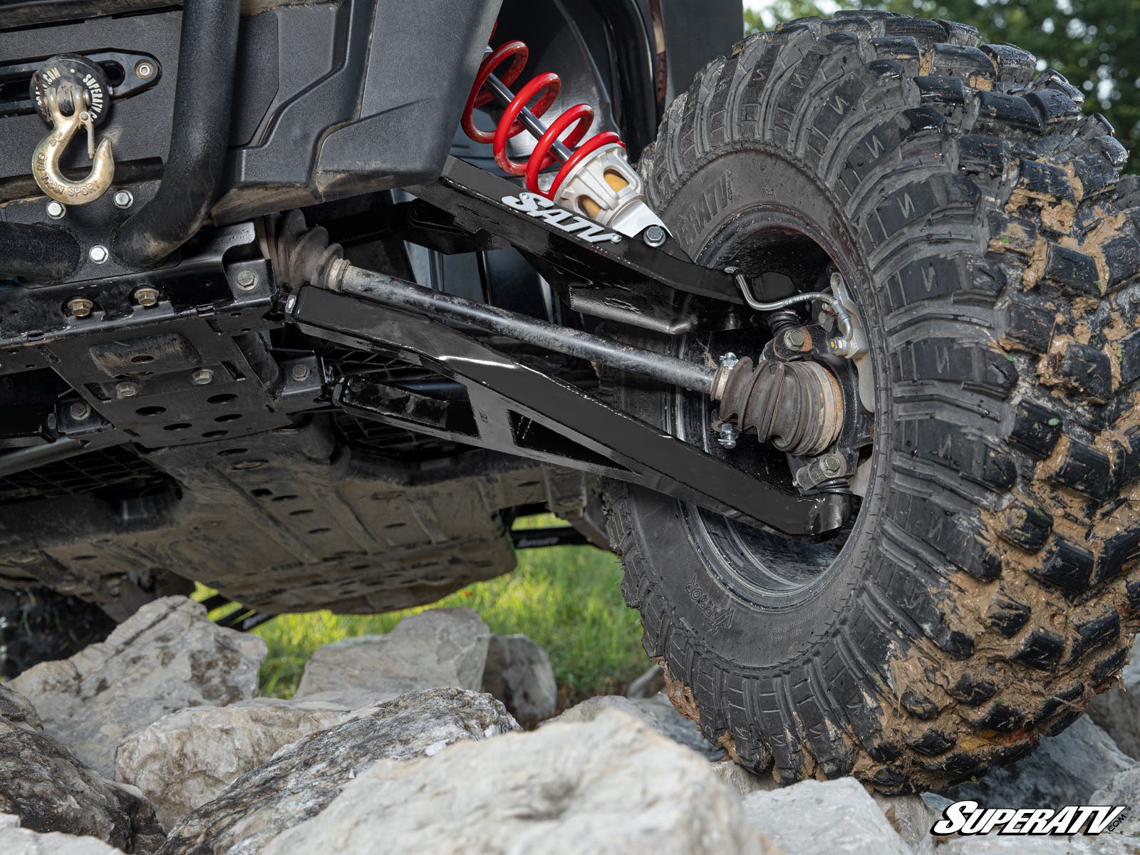 Photo of SuperATV Polaris RZR XP 1000 Sidewinder A-Arms1.5" Forward Offset by SuperATV - Premium for UTVs / Side by Sides