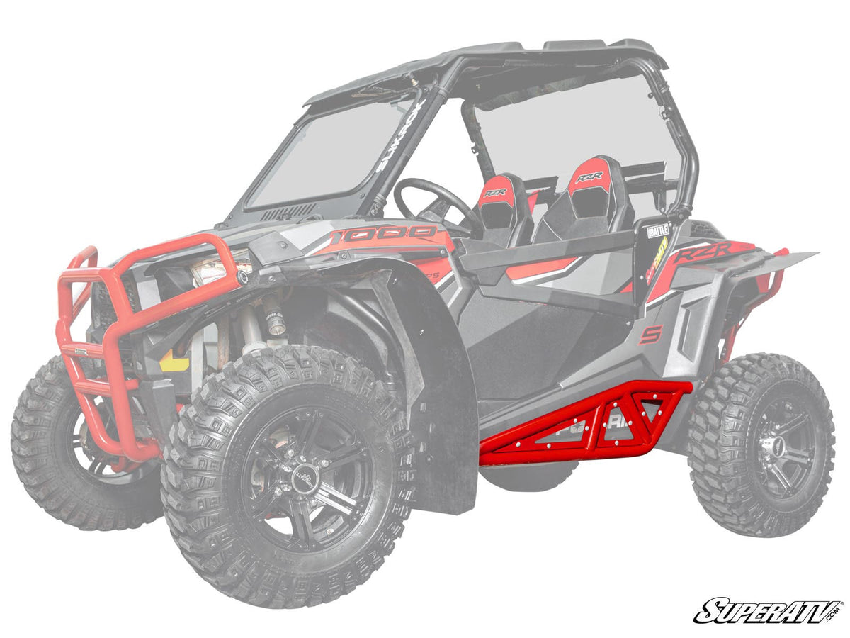 Photo of SuperATV Polaris RZR Trail 900 Heavy-Duty Tube Rock Sliders by SuperATV - Premium Nerf Bars for UTVs / Side by Sides
