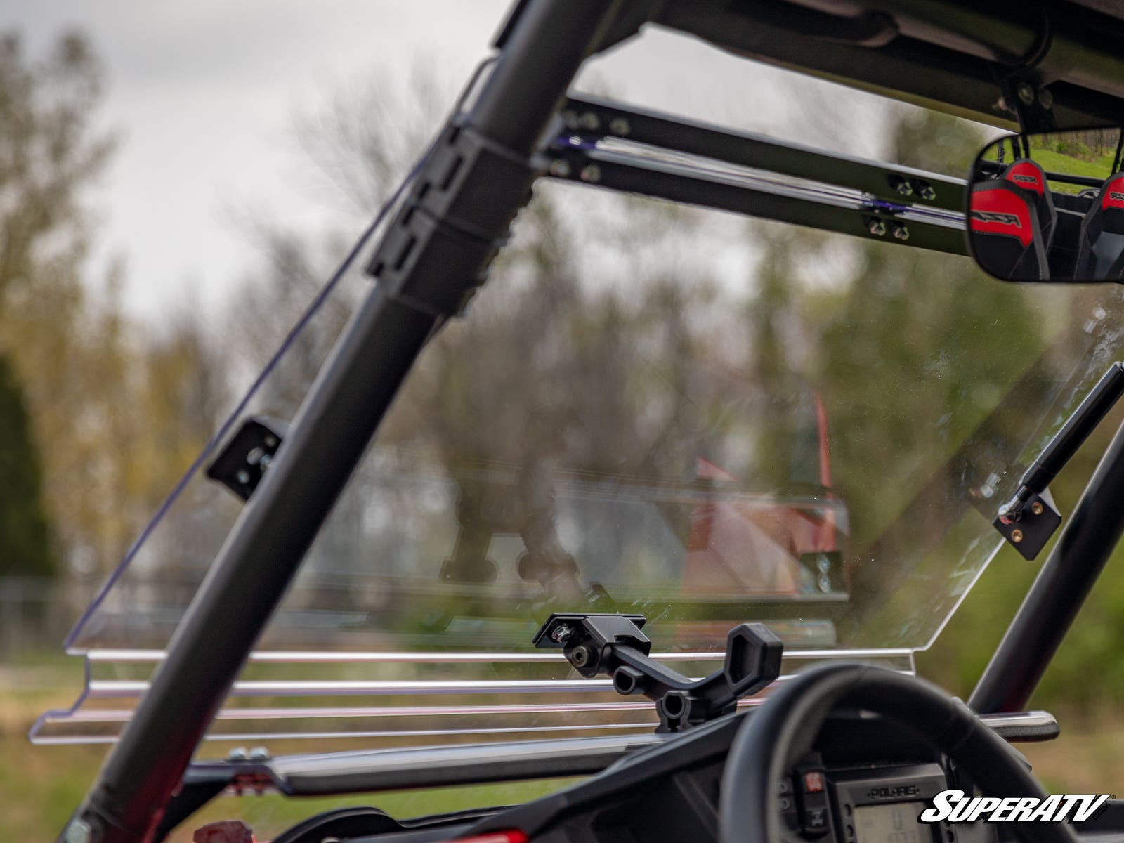 Photo of SuperATV Polaris RZR XP 1000 Scratch Resistant Flip Windshield by SuperATV - Premium Windshields for UTVs / Side by Sides